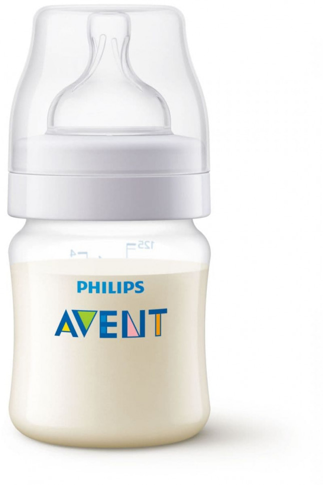 Bottle Philips Avent Anti-colic polypropylene 0mes 125 ml 2pcs
