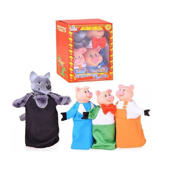 Кукольный театр ВЕСНА 4 персонажа с ширмой №2 В2929 фото, купить, отзывы, выбрать, цена