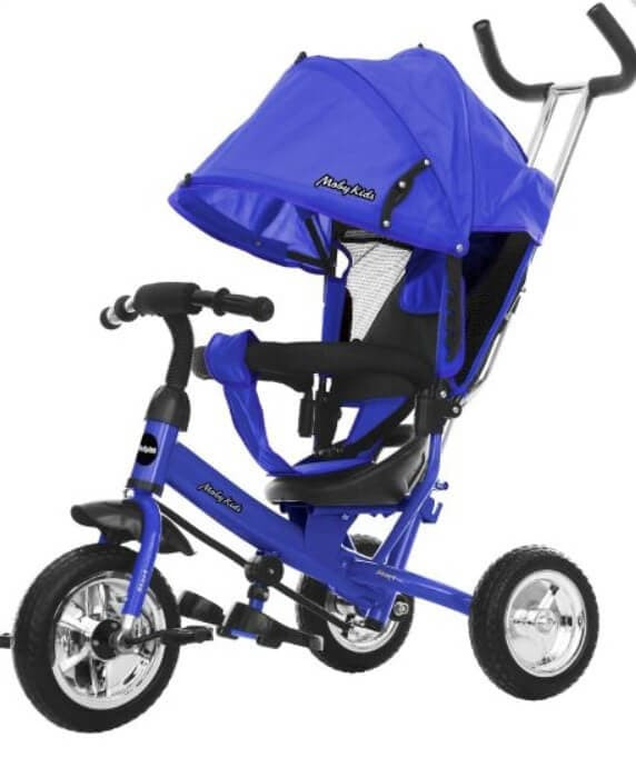 Велосипед трехколесный Moby Kids Start 10x8 EVA синий 641216