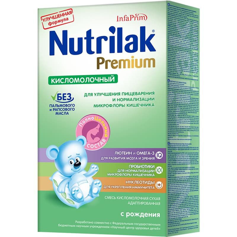 Молочная смесь Nutrilak Premium Кисломолочный с рождения Нутрилак 350 гр