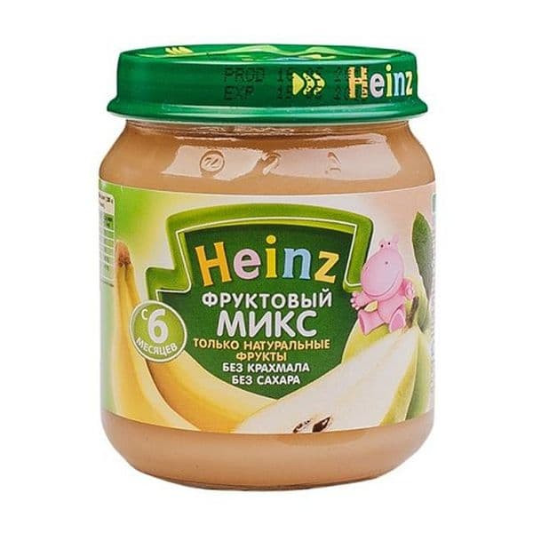 Пюре Heinz фруктовый микс, с 6 мес, 120 г
