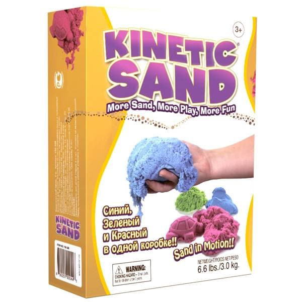 Песок Waba fun Kinetic Sand 3 цвета по 1 кг 150-308
