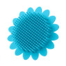 Antibacterial washcloth silicone sunflower blue