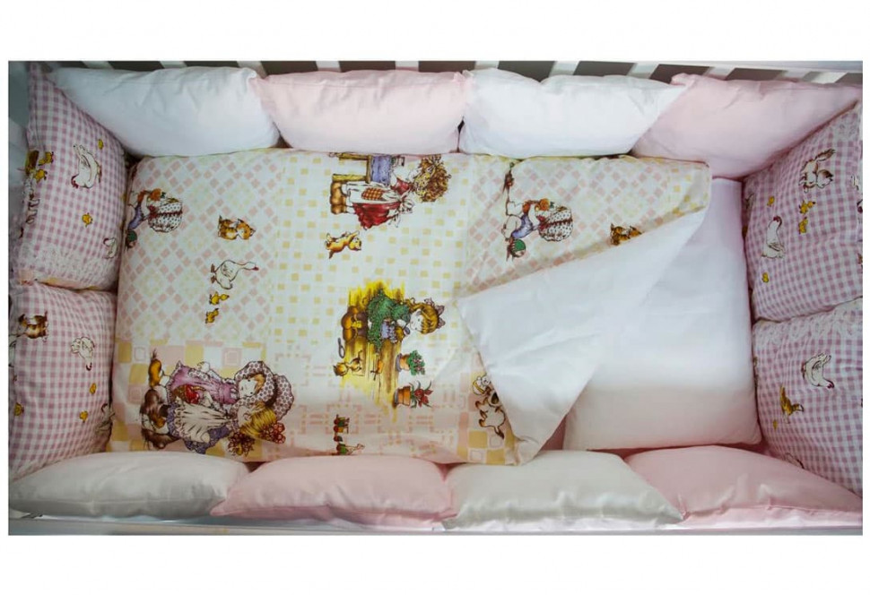 купить Комплект в кроватку ByTwinz с бортиками-подушками Амми 6 предметов 