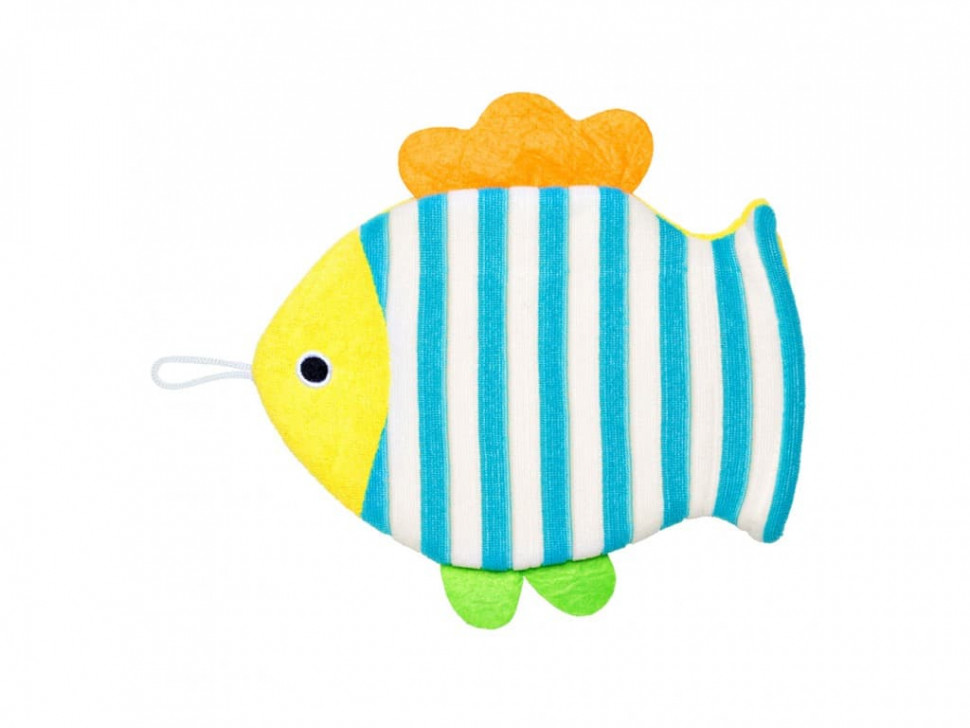 Махровая мочалка-рукавичка ROXY-KIDS рыбка 