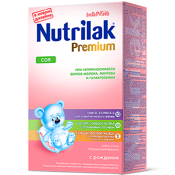 Заменитель молока Nutrilak Premium Соя специализированная смесь с рождения Нутрилак 350 гр