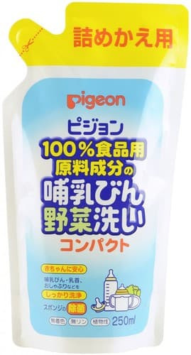 PIGEON Средство для мытья бутылочек и овощей сменный блок 250мл