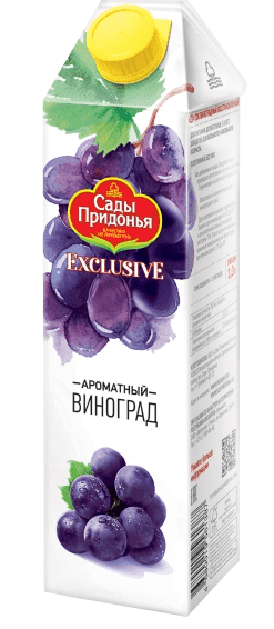 Сок Сады Придонья Exclusive Виноград с 3 лет 1 л