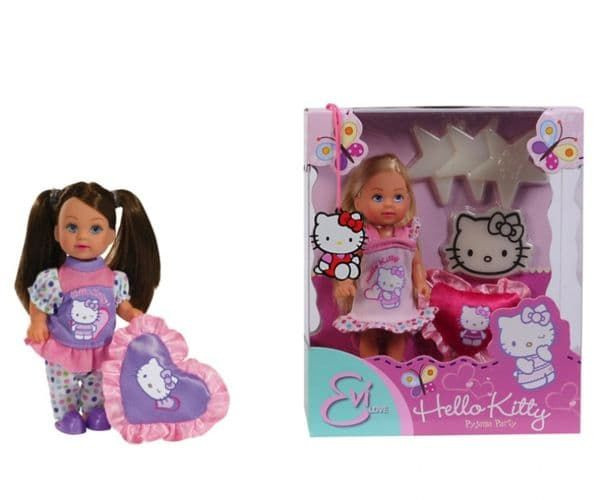 Кукла Simba Еви Hello Kitty пижамная вечеринка 5732787