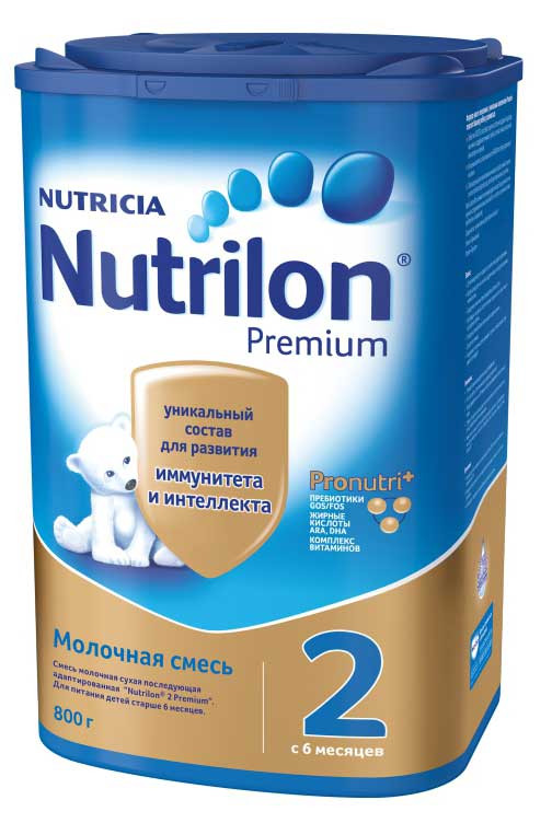 Детская молочная смесь Nutrilon 2 Premium с 6 мес. 800 г