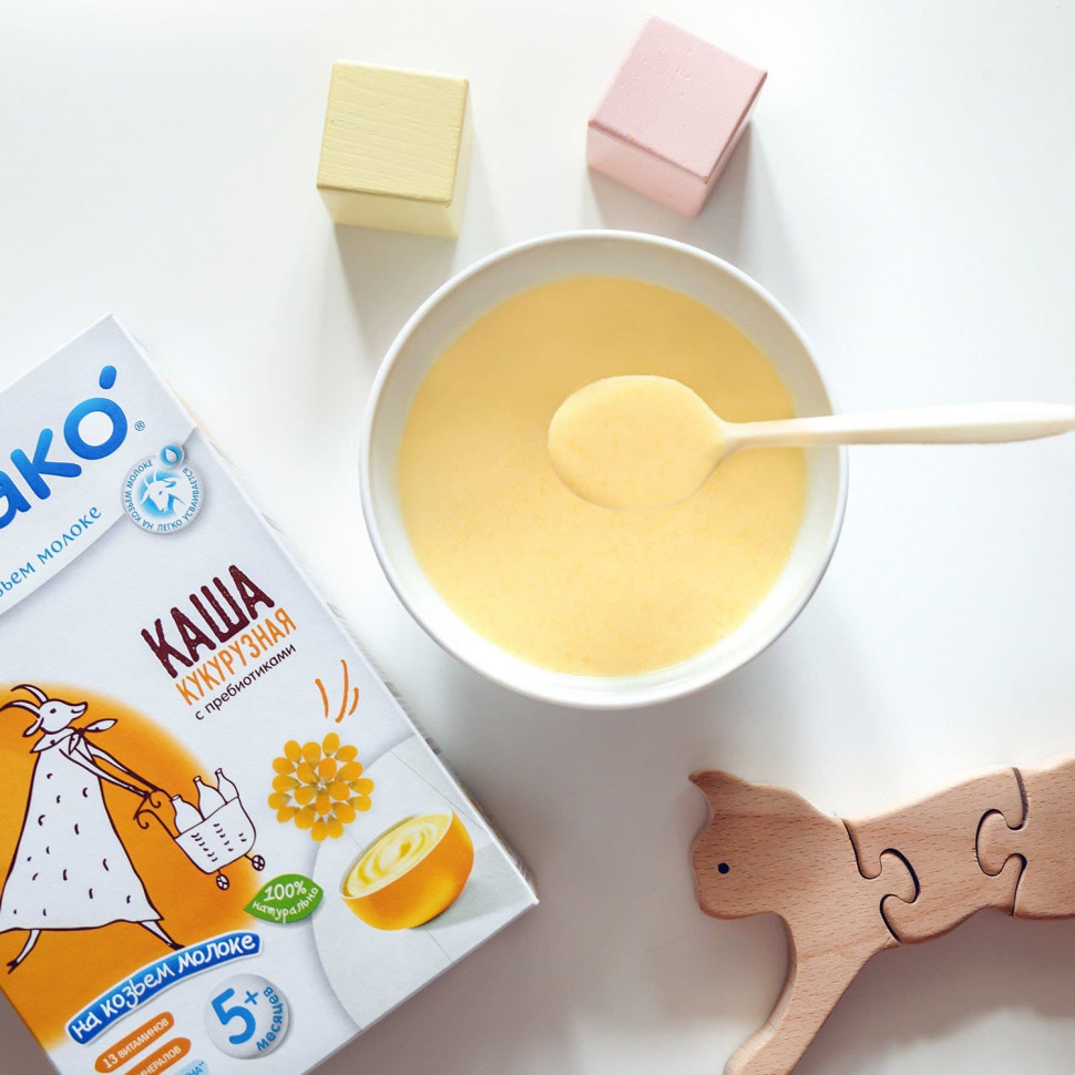MAMAKO corn porridge with prebiotics in goat's milk from 5 months 200 g
