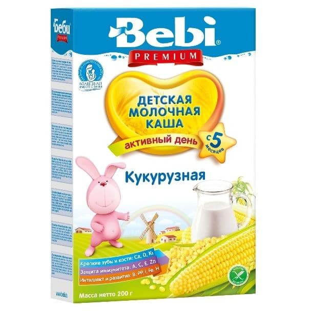Каша Bebi (Беби) Premium кукурузная мол с 5 мес 200 г