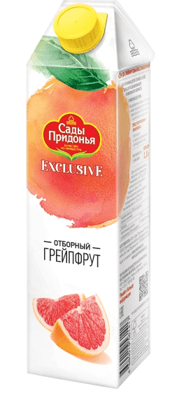 Сок Сады Придонья Exclusive Грейпфрут с 3 лет 1 л