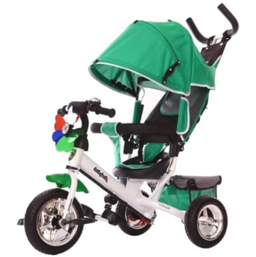 Велосипед трехколесный Moby Kids Comfort 10x8 EVA зеленый