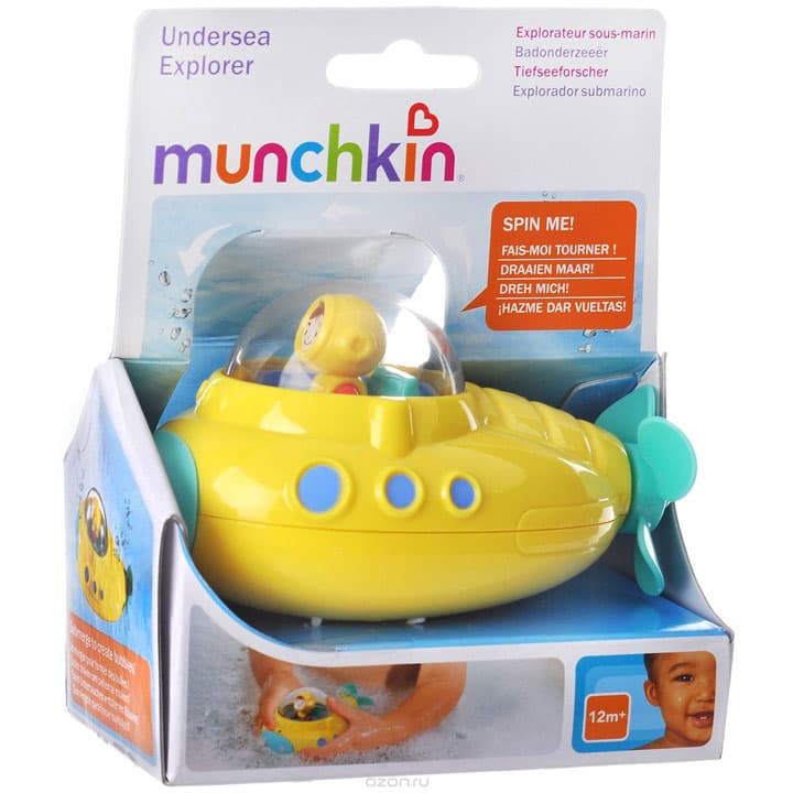 Игрушка Munchkin "Подводная лодка" для ванной от 12 мес 11580 купить в интернет магазине детских товаров "Денма" 4