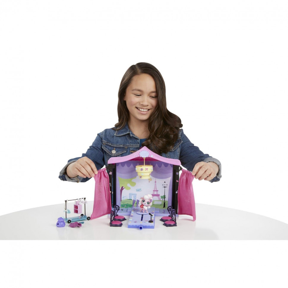 купить Игровой набор Littlest Pet Shop Hasbro Стильный подиум для показа мод