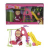  Кукла Simba Маша с детской игровой площадкой с аксессуарами