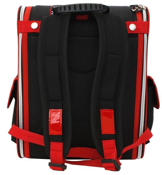 Школьный рюкзак Alliance for Kids для мальчика черный с красным на молнии 5-949-380ШТМ