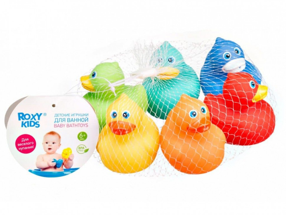 Набор игрушек для ванной ROXY-KIDS уточки