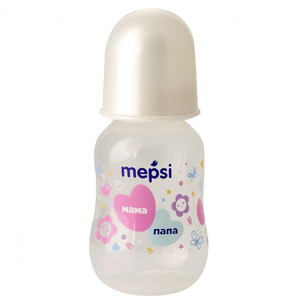 Бутылочка MEPSI для кормления с силиконовой соской 125 мл 0+