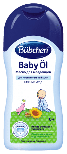 Масло Bubchen для младенцев с рождения для чувствительной кожи 200 мл
