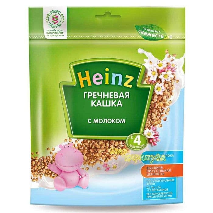 Каша Heinz Гречневая с молоком с 4 мес 250 г