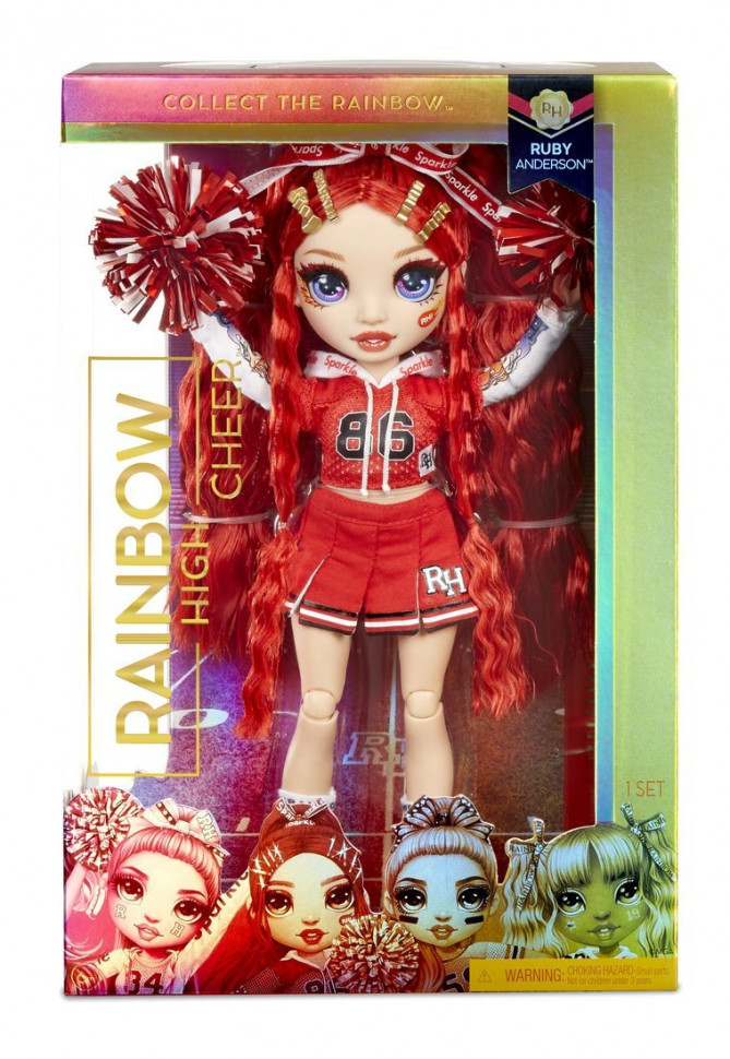 Кукла MGA Entertainment Rainbow High Cheer Doll-Ruby Anderson Red