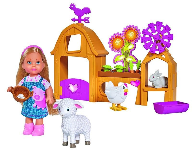 Кукла Simba Еви набор Счастливая ферма 5733075