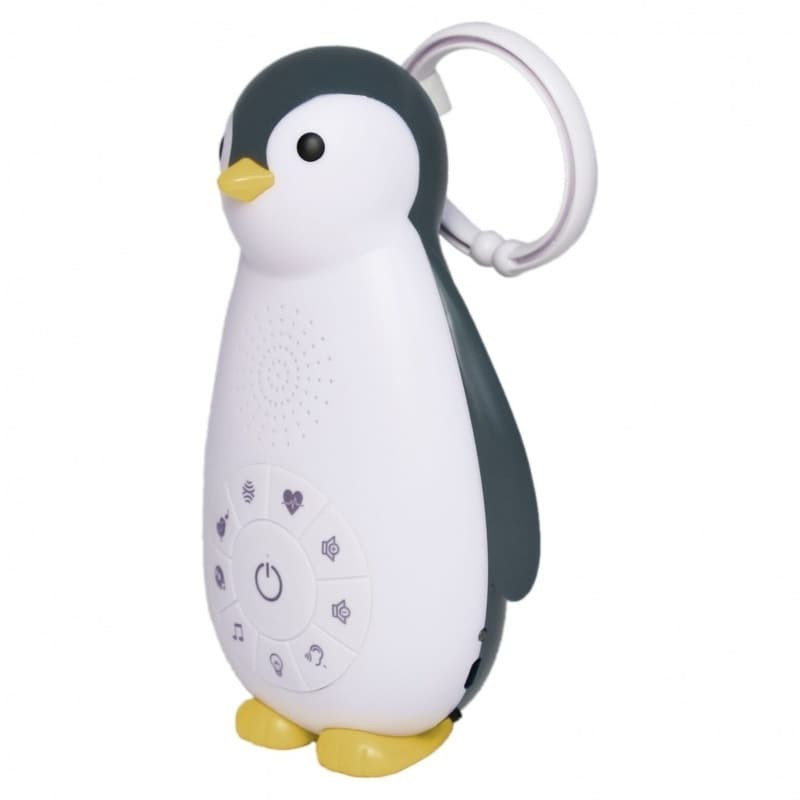 Беспроводная колонка будильник ночник ZAZU пингвинёнок Зои Серый