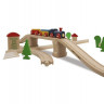 Набор деревянной железной дороги Eichhorn с мостом и тупиком 45 деталей1