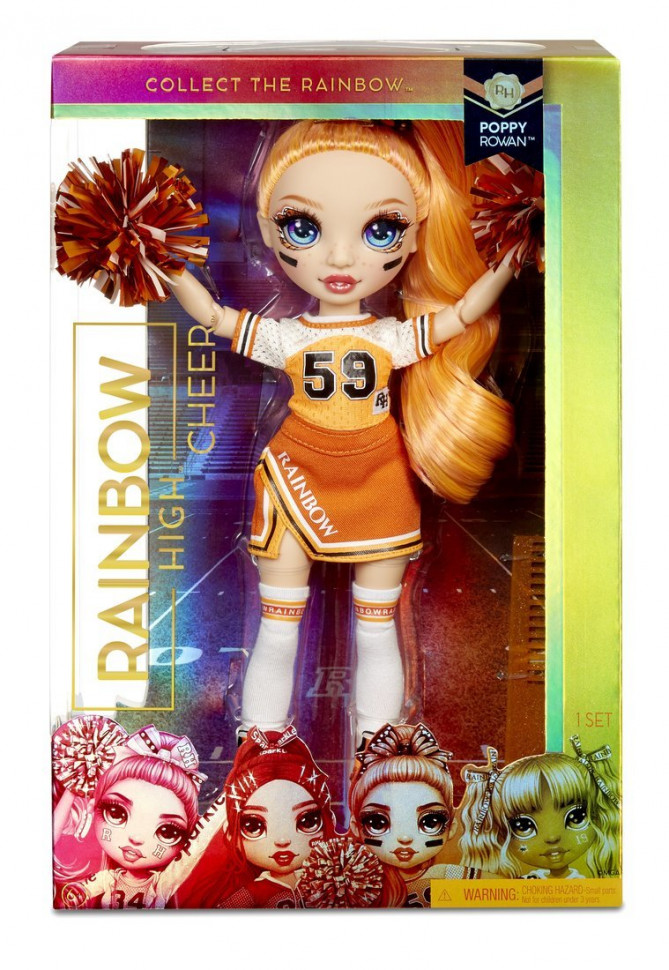 Кукла MGA Entertainment Rainbow High Cheer Doll-Poppy Rowan Orange