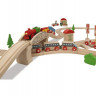 Набор деревянной железной дороги Eichhorn с мостом и 2 поездами4