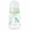 MEPSI feeding bottle with silicone pacifier 125ml 0+ Dino