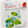 Туалетная бумага Maneki Dream с голубым тиснением 4 рулона