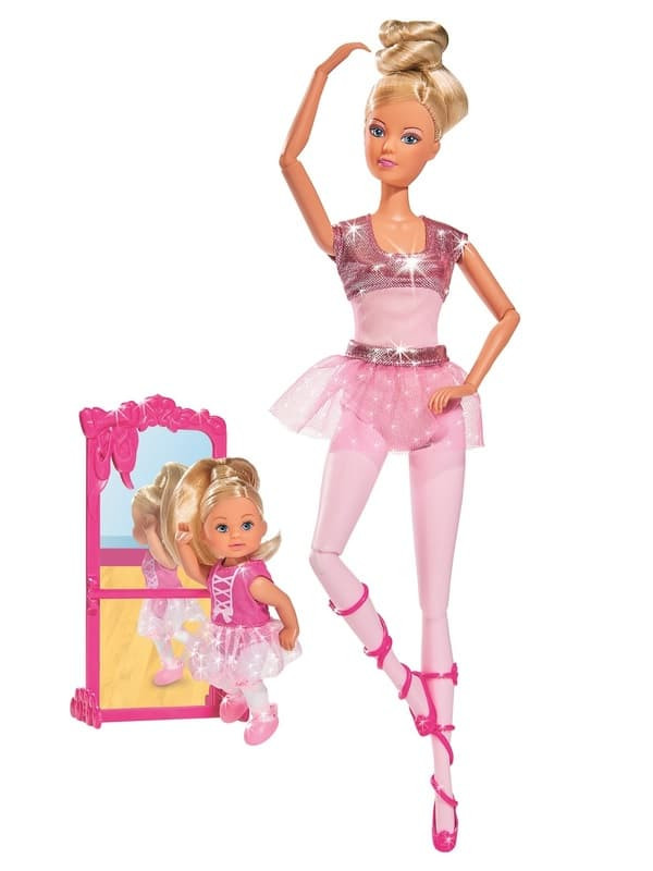 Кукла Simba Штеффи и Еви набор Школа балета 5733038