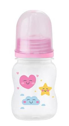 MEPSI Feeding Bottle with Silicone Pacifier 125ml 0+ Happy