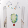 Cot Topotushki Balloons MDF pendulum white+print
