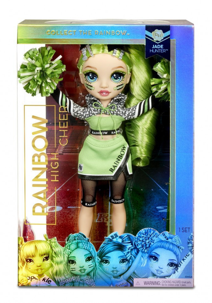 Кукла MGA Entertainment Rainbow High Cheer Doll-Jade Hunter Green