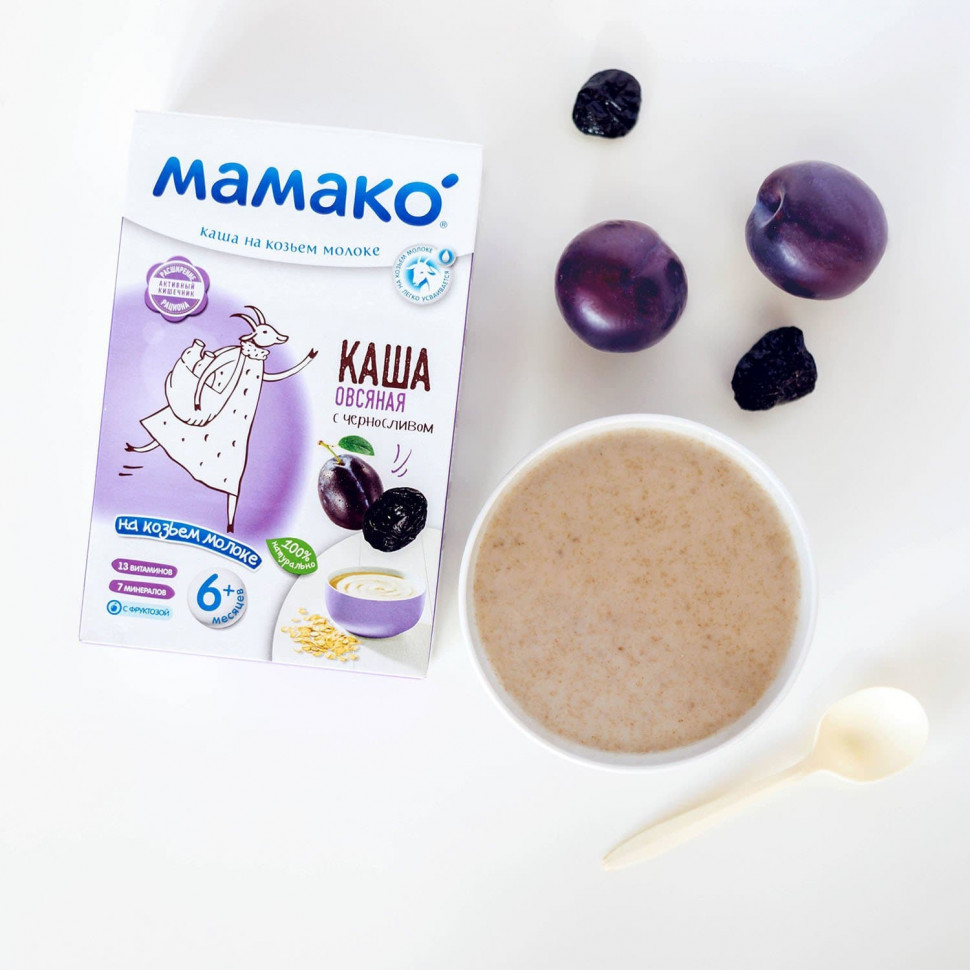 MAMAKO oatmeal porridge with prunes on goat's milk from 6 months 200 g