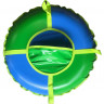 Санки-ватрушки Профи-лайт 80 см тент Сине-зеленые
