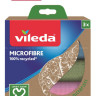 Салфетка VILEDA из микрофибры 100% Эко 3 шт 228634