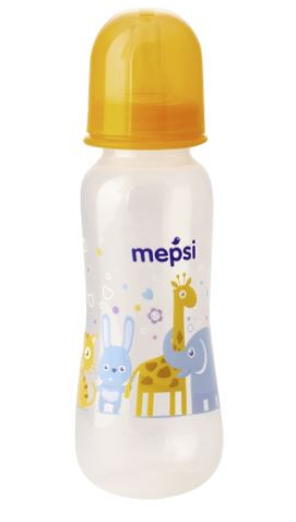 Бутылочка MEPSI для кормления с силиконовой соской 250 мл 0+