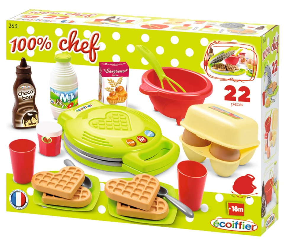 купить Игровой набор Ecoiffier вафельница 22 предмета