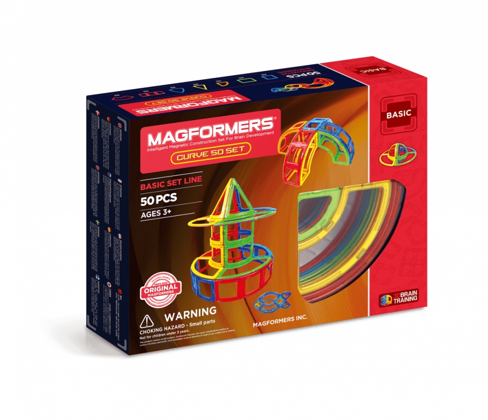 Магнитный конструктор MAGFORMERS Curve 50 set 701012