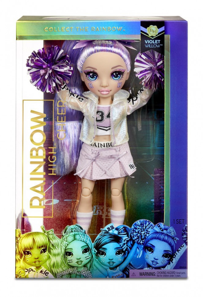 Кукла MGA Entertainment Rainbow High Cheer Doll-Violet Willow Purple