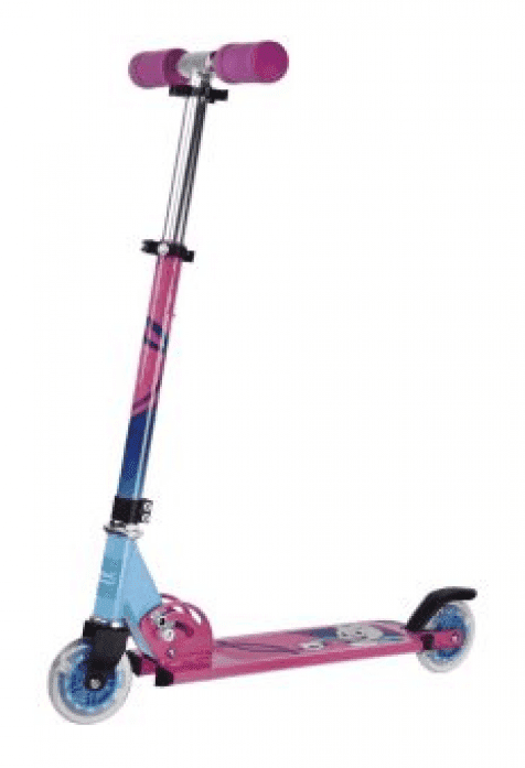 Скутер X-Match Cool Cat 100 мм PVC со светом розовый