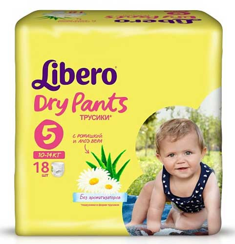 Подгузники-трусики Libero Dry Pants 10-14 кг 18 шт