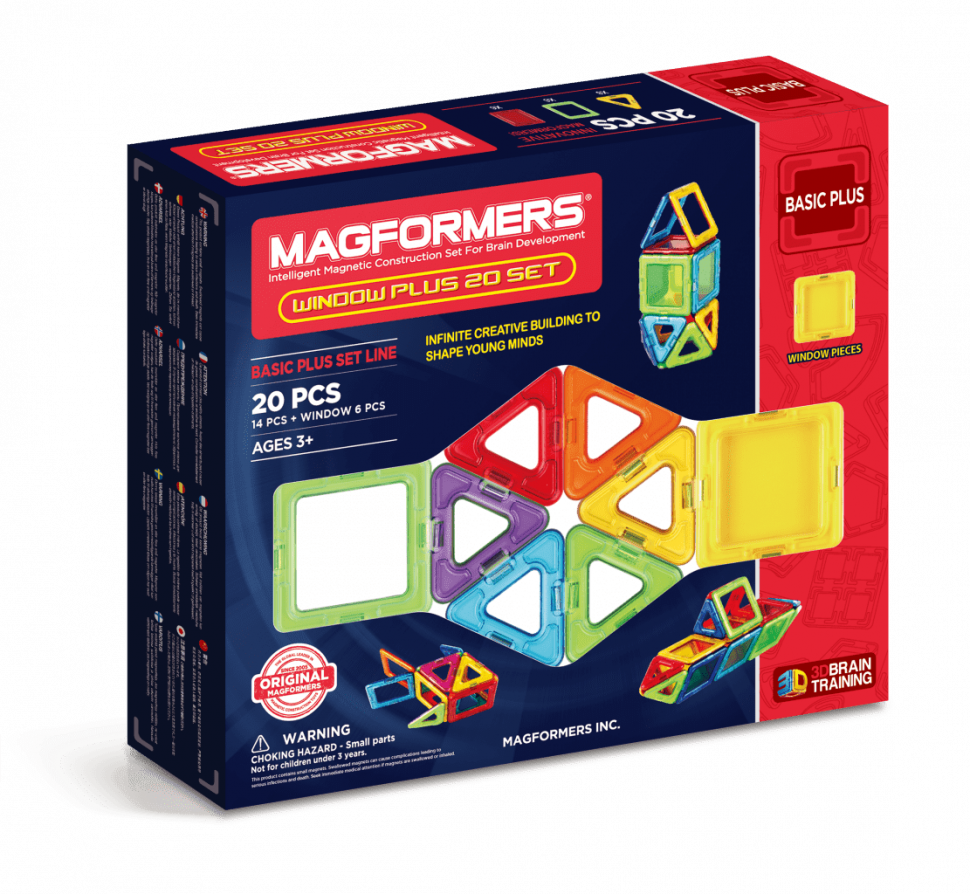 Магнитный конструктор MAGFORMERS Window Plus Set 20 set 715001 