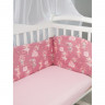 Комплект в кроватку AmaroBaby Нежный танец поплин розовый 7 предметов