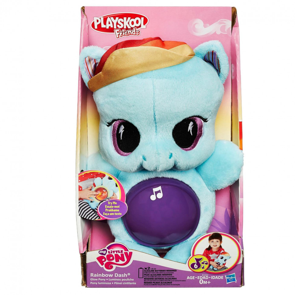 Мягкая плюшевая пони Hasbro Playskool My Little Pony Рейнбоу Дэш B1652EU4